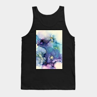 Abstract Art Purple Blue Teal Tank Top